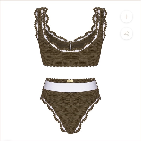 black MAIYO knit ‘LUNA’ high waisted bikini - Picture 6 of 6